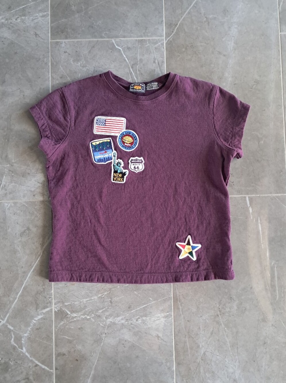 Vintage Route 66 K-Mart Purple Patch Tee - Short Sleeve SZ L